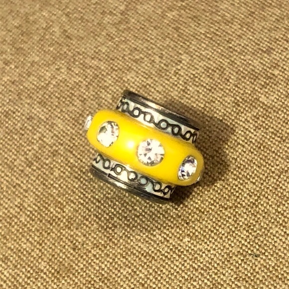 Brighton Jewelry - Brighton round yellow resin bead with crystals